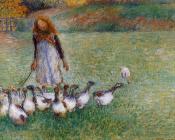 卡米耶 毕沙罗 : Little Goose Girl